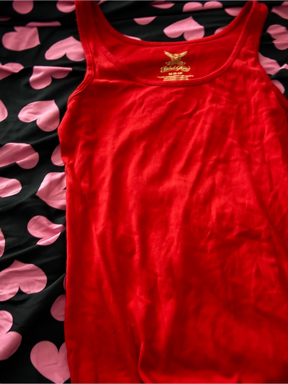 Red faded glory medium tank top